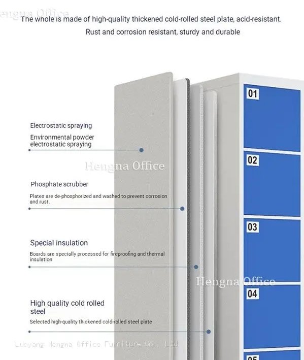 P3 12-Door Keyless Office Lockers, RFID Smart Card, Standalone — Employee Locker Wholesale