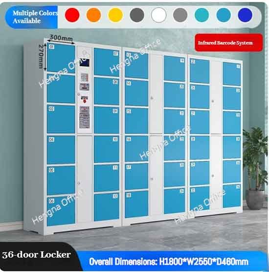 36-Door Barcode Deposit Lockers: The Perfect Choice for Libraries