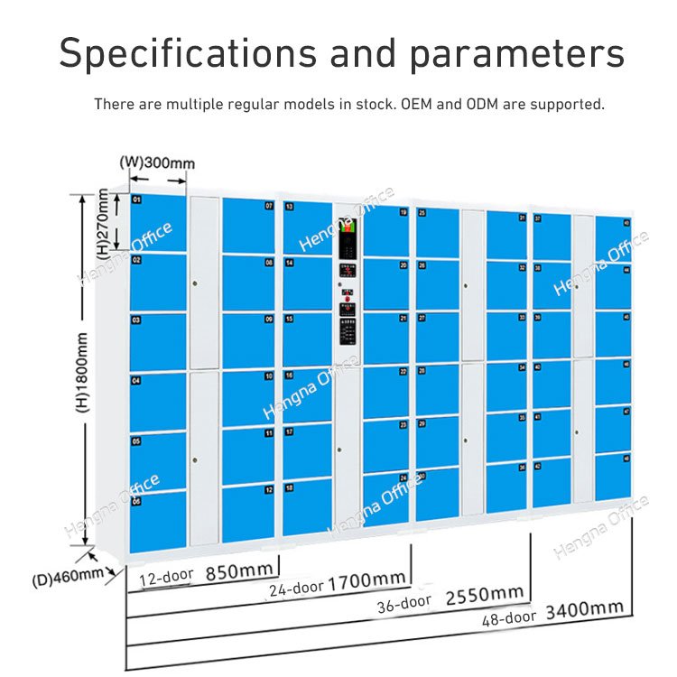 Barcode Smart Locker with Multi – Door Options (12/24/36) | Intelligent Storage Solution for Retail, Office