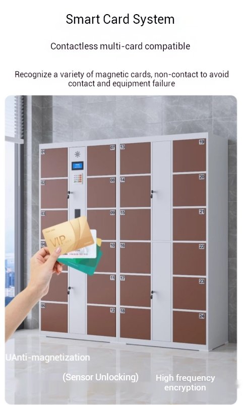 Secure Steel Employee Lockers for Office | Digital Smart System with Staff ID Card Integration