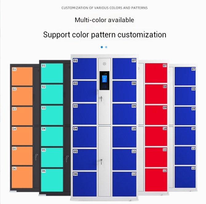 Keyless Electronic Smart Lockers for Gyms & Schools | RFID & PIN Code Access Metal Storage