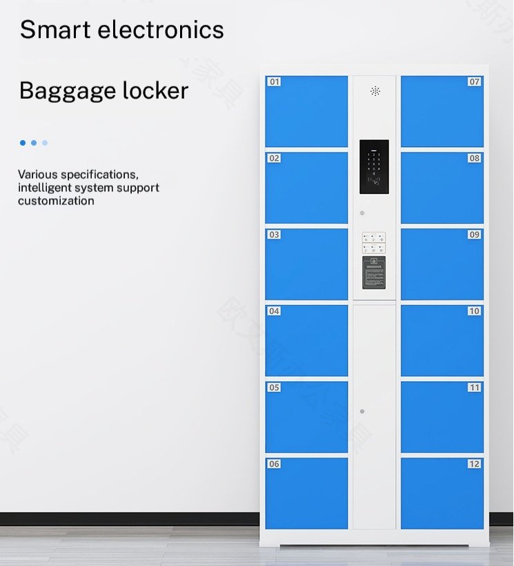 12-Door Smart IC Card Electronic Locker|HNJC12sk96m Compact Keyless Storage Solution for Gyms and Boutique Hotels 